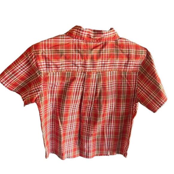 WonderKids short sleeve button up shirt NEW NWT 3T orange - Picture 4 of 8